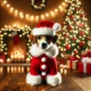 Custom Christmas Pet Portrait – Digital Oil Painting Style 🎄🖼️