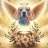 Custom Angel Pet Memorial Portrait – Digital Tribute with Halo & Wings