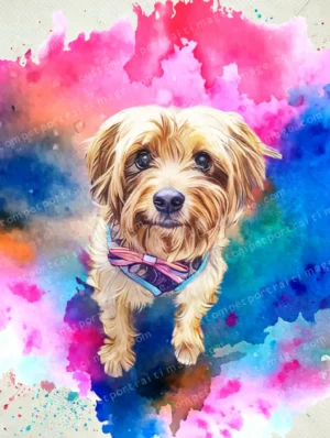 🎨 Elegant & Timeless Watercolor Pet Portraits
