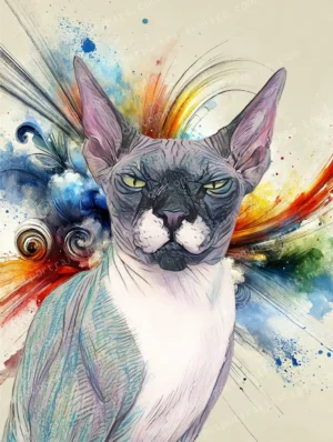 Vivid Color Splash – Artistic Watercolor Background