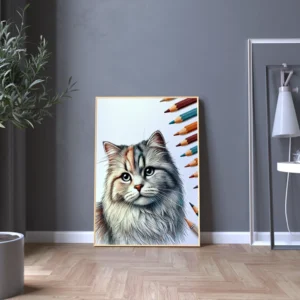 colorized-pencil-sketch-cat-portrait-mockup