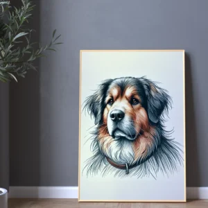 colorized-pencil-sketch-dog-portrait-mockup