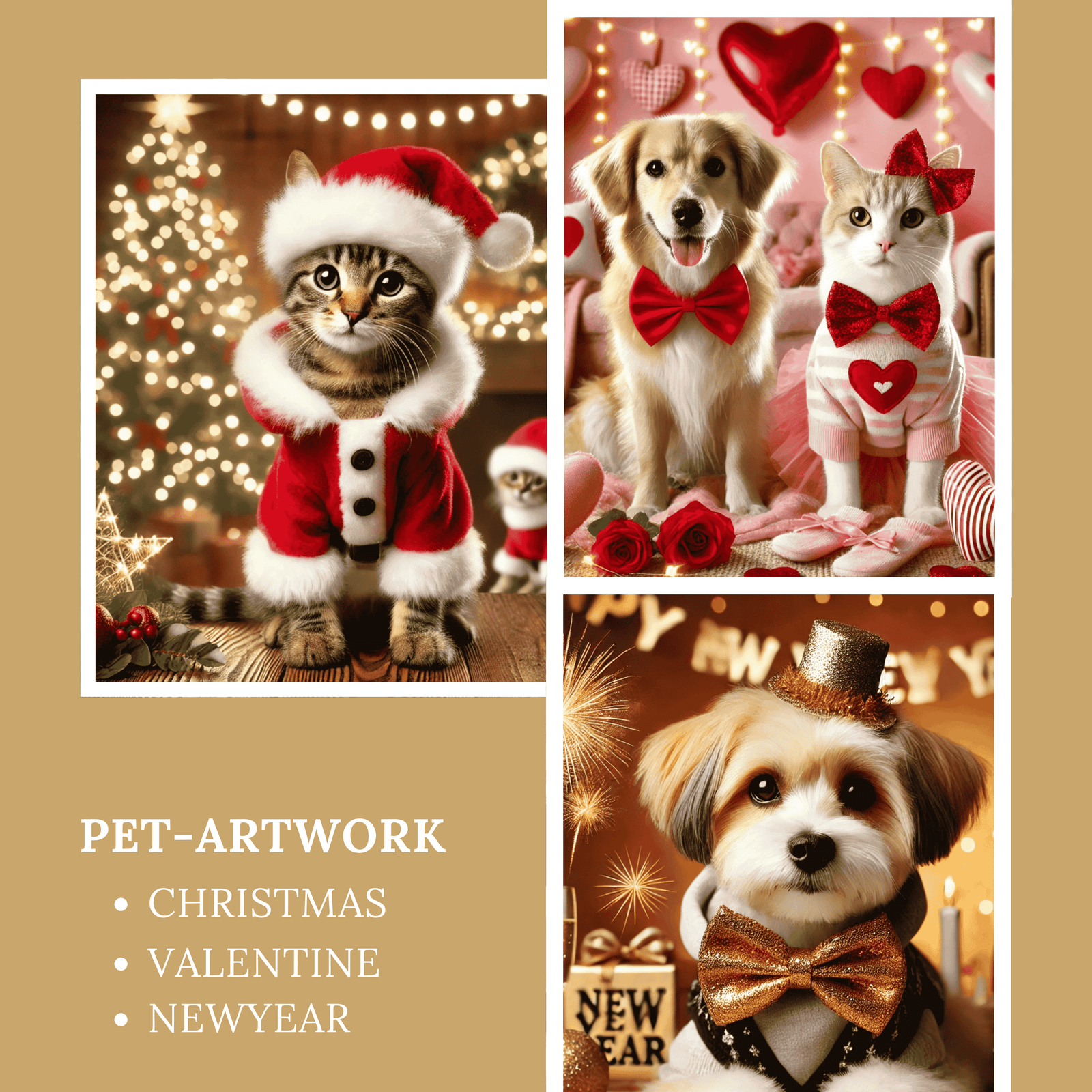 Festive Christmas Pet Portraits 🎄